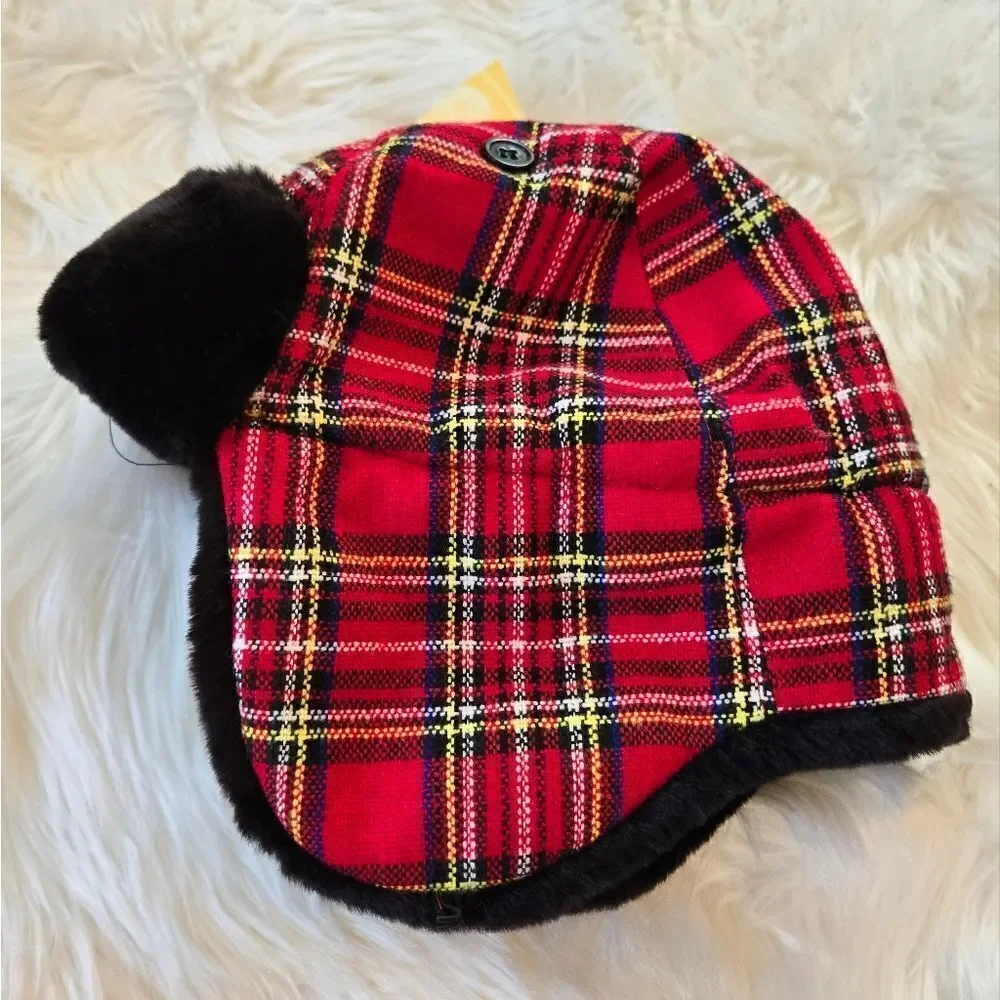 NWT San Diego Hat Company Kids Plaid Hat